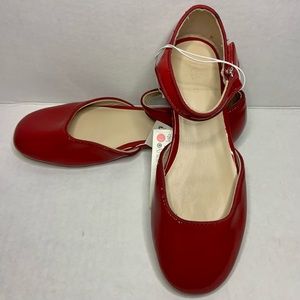 NWT ZARA KIDS RED FLATS